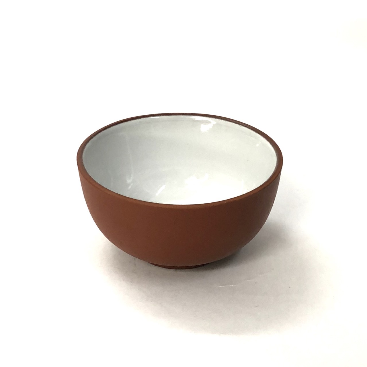 Chén uống trà tử sa SM003 lòng trắng